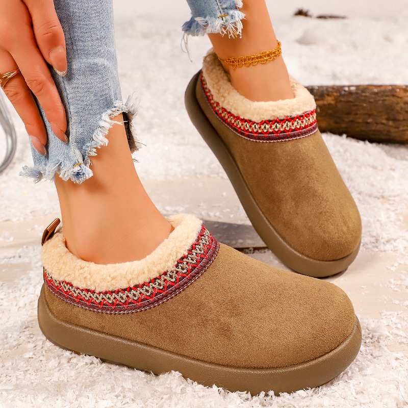 Snow Boot Fur Lined - Новые женские плюшевые тапочки 2027 года: