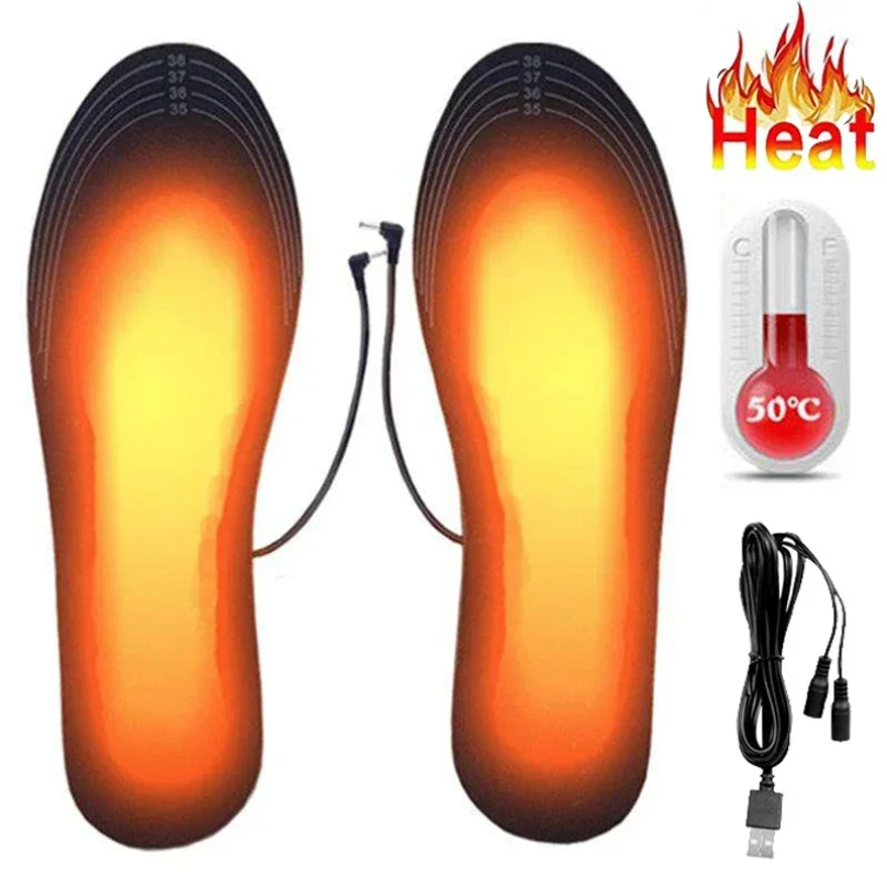Heated Insole Rechargeable - USB перезаряжаемые стельки с подогревом, размер