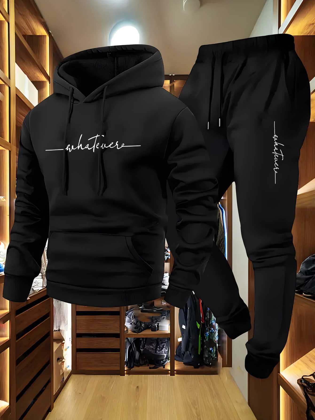 Winter Clothing Trends - Флисовый спортивный костюм из двух предметов