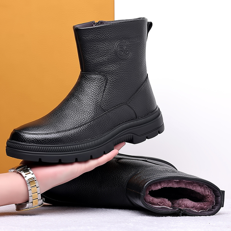 Мужские высокие кожаные зимние – обзор и цена Snow Boot Fur Lined