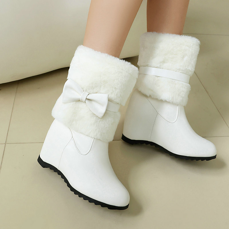 Женские черно-белые зимние сап – обзор и цена Snow Boot Fur Lined