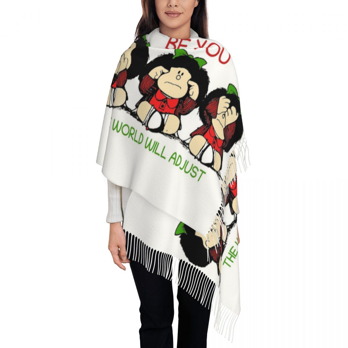 Женский шарф с кисточкой, трой – обзор и цена Cashmere Scarf Wrap