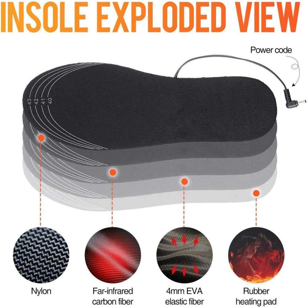 Саморазогревающиеся стельки To – обзор и цена Heated Insole Rechargeable