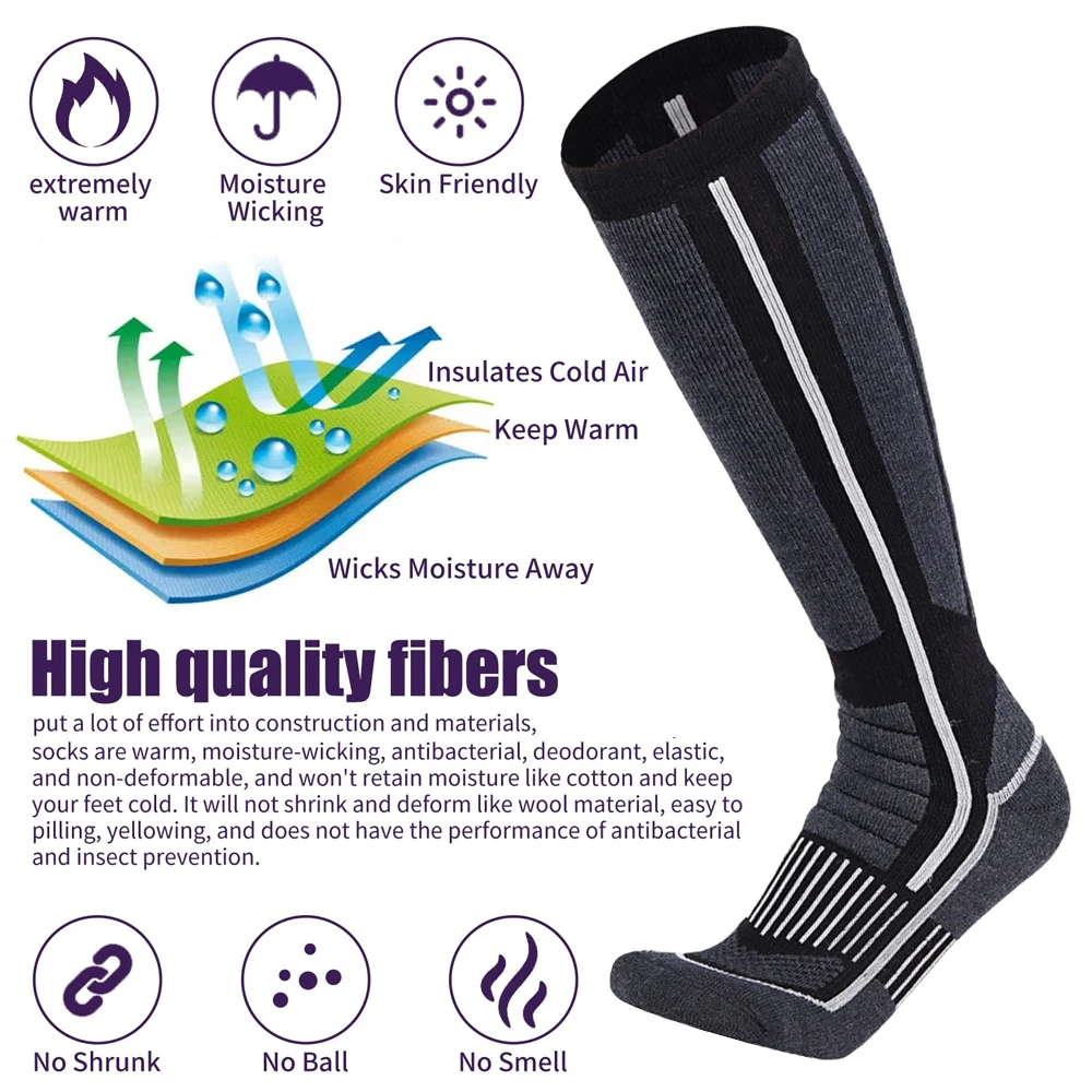 Лыжные носки XQQMXX 1 пара, лы – обзор и цена Thermal Sock Merino