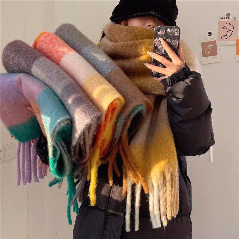 2025Новый зимний толстый теплы – обзор и цена Cashmere Scarf Wrap