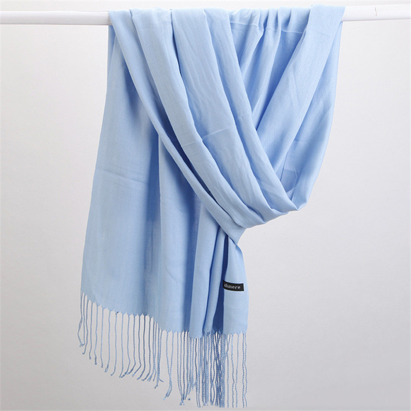 Модный однотонный женский шарф – обзор и цена Cashmere Scarf Wrap