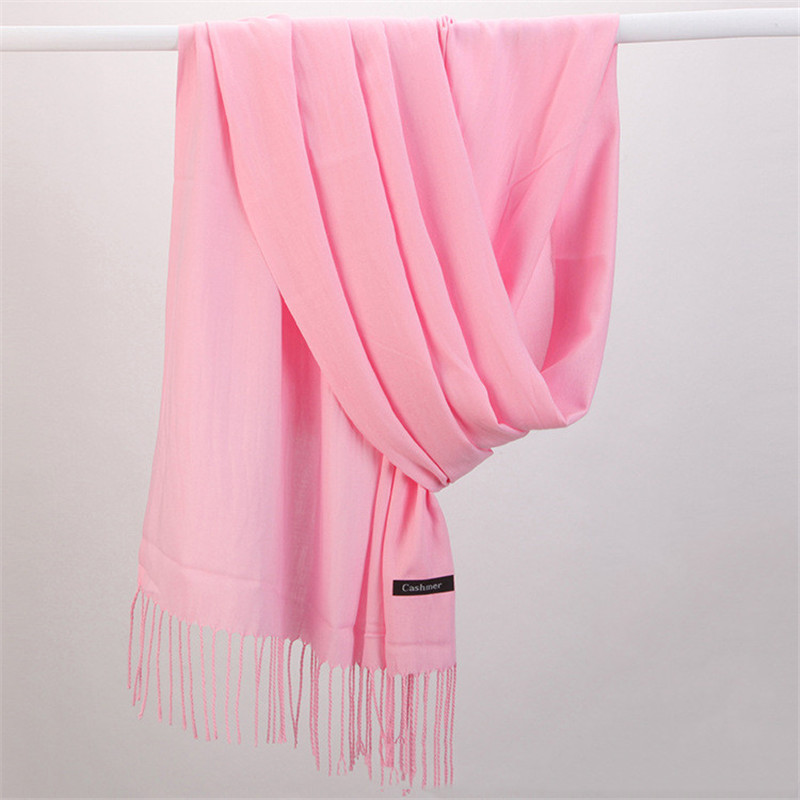 Модный однотонный женский шарф – обзор и цена Cashmere Scarf Wrap