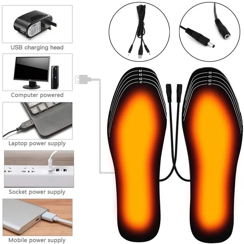 USB-стельки с подогревом, элек – обзор и цена Heated Insole Rechargeable