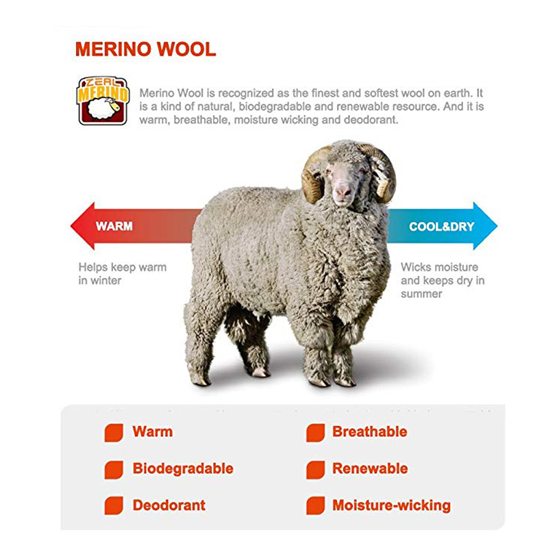 ZEALWOOD походные треккинговые – обзор и цена Thermal Sock Merino