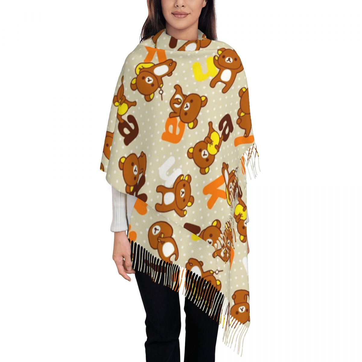Женский шарф с кисточками Rila – обзор и цена Cashmere Scarf Wrap