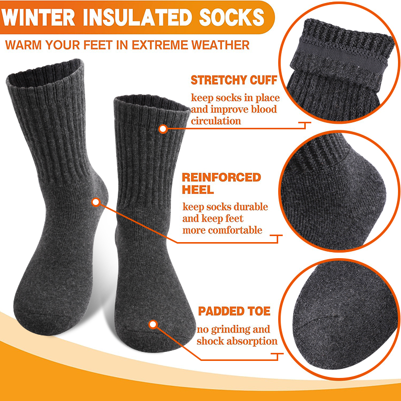 5 пар зимних мужских носков из – обзор и цена Thermal Sock Merino
