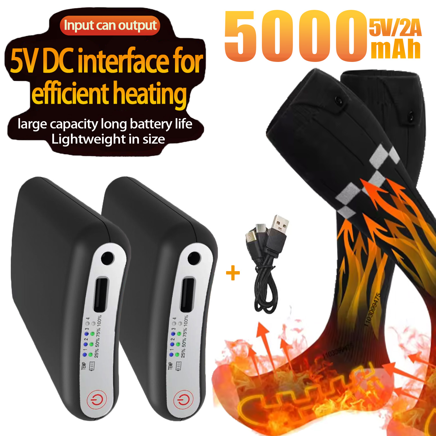 Долговечные аккумуляторы 5000  – обзор и цена Heated Insole Rechargeable