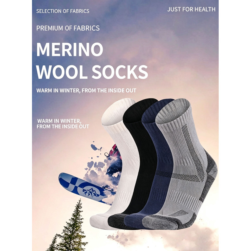 5 пар мужских толстых носков и – обзор и цена Thermal Sock Merino